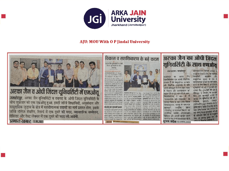 MOU With O P Jindal University